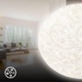 Kruhová - BRILO 3937016 Nebo stropní svítidlo pr.27,8 cm - 15W, 1800lm, LED, hvězdné nebe, neutrální bílá, bílé, květinový vzor - BRILO - foto 4