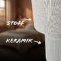 Stolní lampy dekorační - BRILO 7539014 Ino stolní lampička, látkové stínidlo, keramický podstavec, 22x37,5 cm (DxH), šedá - BRILO - foto 4