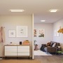 Hranatá - P 71035 LED Panel Atria Shine Backlight IP44 hranaté 293x293mm 16W 4000K design dřevo - PAULMANN - foto 4
