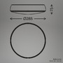 Kruhová - BRILO 3875015 Nikan stropní svítidlo pr.28,5 cm - 12W, 1200lm, LED, 3000K teplá bílá, antracit - BRILO - foto 4