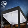 Stolní lampy dekorační - BRILO 7511015 Luca LED bezdrátová lucerna IP44, stmívatelná, dotykový vypínač, černá - BRILO - foto 4