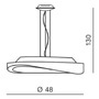Dekorativní - AZZ AZ0986 Circulo 48 pendant (chrome) - AZZARDO - foto 4