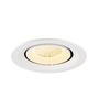 Kruhová - LA 1009572 NUMINOS® GIMBLE M Stropní vestavné svítidlo, 3000 K, 40°, bílá - BIG WHITE (SLV) - foto 4