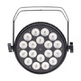 Jevištní efekty - Napájení / výstup LED Slim Flat PAR Může 18x 10W RGBWA + UV 6 v 1 - foto 4