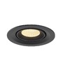Kruhová - LA 1009565 NUMINOS® GIMBLE M Stropní vestavné svítidlo, 3000 K, 55°, černé - BIG WHITE (SLV) - foto 4
