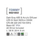 Přisazená - NV 9521002 Venkovní stropní svítidlo TOMMY tmavě šedý ABS a akrylový difuzor LED 24W 3000K 220-240V 85st. IP54 - NOVA LUCE - foto 4