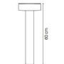 Sloupková - ILUX 153209 Venkovní sloupkové svítidlo Ideal Lux Tesla PT4 Small bianco 153209 bílé 60cm IP44 - IDEALLUX - foto 4