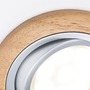 Kruhová - P 92239 LED vestavné svítidlo Lanati 3ks sada kruhové 84mm 30° Coin 3x6W 230V 2700K dub/hliník broušený - PAULMANN - foto 4