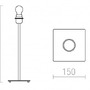 Stolní lampy dekorační - RED R12927 CORTINA stolní podstavec šedá 230V E27 28W - RED - DESIGN RENDL - foto 4