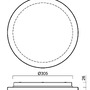 Nouzová - OS ELS70906 ELSA 3 IP stropní/nástěnné skleněné svítidlo bílá IP65 4000 K 14W LED nouzové kombinované 3 h (původní kód OS 70906) - OSMONT - foto 4