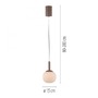 Koule - LD 15176-39 LED závěsné svítidlo NAMI, písková barva, Comfort-Lift, paměťová funkce, opálové sklo, SimplyDim, 3000K - JUST LIGHT - foto 4