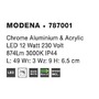 K zrcadlu - NV 787001 Nástěnné svítidlo nad zrcadlo MODENA chromovaný hliník a akryl LED 12W 3000K IP44 - NOVA LUCE - foto 4
