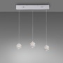 Vícečetná - LD 14991-16 Kolekce Schöner Wohnen LED závěsné svítidlo LINI, bílá, 3-ramenné, Comfort Lift, krokově stmívatelné, 3000K - JUST LIGHT - foto 4