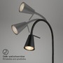 S ramenem - BRI 2180015 Nástěnné svítidlo, 1x GU10, 4,8W, 400lm, černá - BRILONER - foto 4
