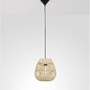 Dekorativní - NV 9586500 Závěsné svítidlo MARLO přírodní ratan černý kabel E27 1x12W 230V IP20 bez žárovky - NOVA LUCE - foto 4