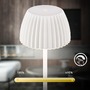 Stojací lampy - BRILO 1238016 nabíjecí stojanová lampa Riffle - 124 cm, 4,2W, 400lm, LED, bezdrátová, stmívatelná, dotykový vypínač, bílá - BRILO - foto 4