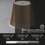 Na stůl - BRILO 7438-017 LED nabíjecí stolní lampa 38 cm 2,6W 280lm hnědé - BRILO - foto 4