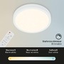 Kruhová - BRILO 3701-016 CCT LED přisazené svítidlo pr. 28 cm, 18 W, 2000 lm, bílé - BRILO - foto 4