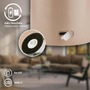 Stolní lampy dekorační - BRILO 7669011 Gila stolní lampa - 2,6W, 200lm, bezdrátová, LED, IP44, dotykový vypínač, stmívatelná, antracit/béžová - BRILO - foto 4