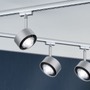 Svítidla - P 96810 URail LED lištový spot Aldan spot 8W 4000K stmívatelné 230V matný chrom/černá - PAULMANN - foto 4