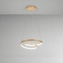 Dekorativní - FAN LED-LIEVE-S-ORO Závěsné svítidlo LED LIEVE zlatá 30 W 4000 lm CCT 40 x 130 cm - FANEUROPE - foto 4