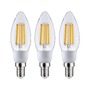 E14 - P 29133 Eco-Line Filament 230V LED svíčka E14 3x2,5W 3000K čirá - PAULMANN - foto 4