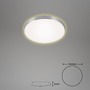 Kruhová - BRI 3443-119 LED stropní svítidlo, pr. 28,5 cm, 12 W, hliník-bílé - BRILONER - foto 4