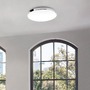 Kruhová - BRI 3351-216 LED stropní svítidlo, pr. 35,5 cm, 18 W, bílé-chrom - BRILONER - foto 4