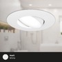 Kruhová - BRI 7597036 3ks sada LED vestavné svítidlo, 9 cm, 4,9W, 480lm, bílé - BRILONER - foto 4