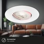 Kruhová - BRI 7602036 LED vestavné svítidlo 4,4 cm 3x 4,9 W 480lm bílé - BRILONER - foto 4