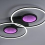 Kruhová - LD 15160-18 TUNEL LED stropní svítidlo černé s RGB efekty, CCT stmívatelné s dálkovým ovládáním RGB+3000-6500K - LEUCHTEN DIREKT / JUST LIGHT - foto 4