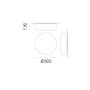Kruhová - AR DX0060E10 Itka 50 nástěnné/stropní - ARTEMIDE - foto 4