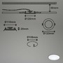Kruhová - BRI 7284036 3ks sada LED vestavné svítidlo, pr. 12 cm, 6,4 W, bílé (starý kód: BRI 7284-036) - BRILONER - foto 4