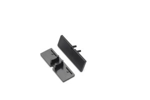 Difuzory a koncovky - Koncovka profilu BACK10 černá s otvorem, 90150002