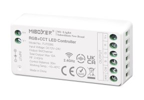 S Série - Barevný RGB+CCT LED přijímač, mini verze, 12-24V, 12A, RF 2.4GHz, FUT039S, Mi-Light