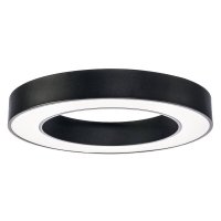 Kruhová - LED stropní svítidlo 80cm, černé, LED 64W, kulaté, IP20