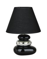 Stolní lampy dekorační - Stolní lampa Rabalux 4950 Salem, E14, 230V, IP20, černá stříbrná