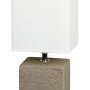 Stolní lampy dekorační - Stolní lampa Rabalux 4928 Orlando, E14, 230V, IP20, hnědá s bílým stínítkem - foto 3