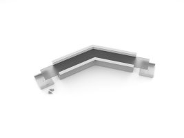 Úchyty, spojky, závěsný materiál - VARIO30-07 rohová spojka 135 st eloxovaná, V4820020s