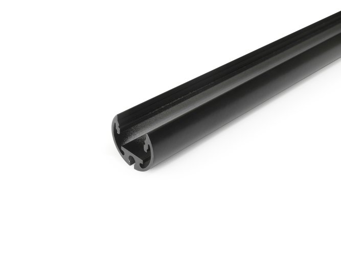 Pro skříně - Víceúčelový hliníkový profil PEN12, černý, C/J - foto 1