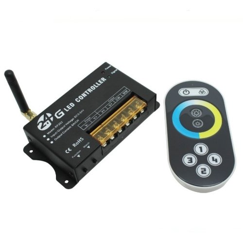 Sady ovladač + přijímač - RF kontrolér dvoubarevný SMART2, 2 kanál, 12-24V, 16A, rádiový - foto 1