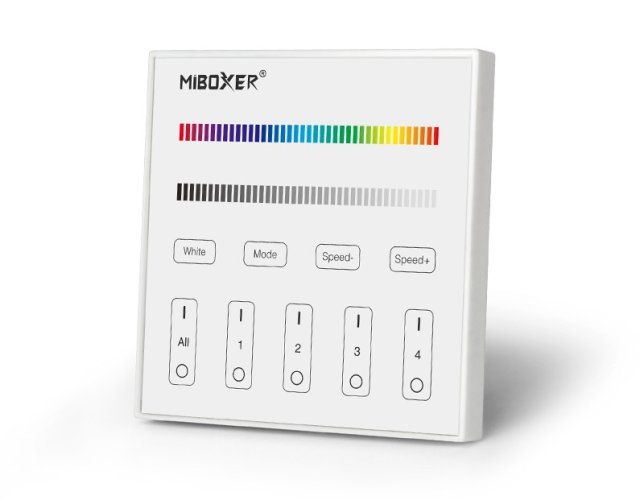 DMX512 Master - Dotykový DMX panel RGB, 4 zóny, 2.4G, X3, Mi-Light - foto 1
