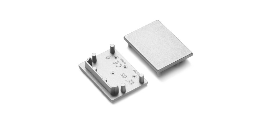 Difuzory a koncovky - Koncovka profilu VARIO30-05 stříbrná, V4910040 - foto 1