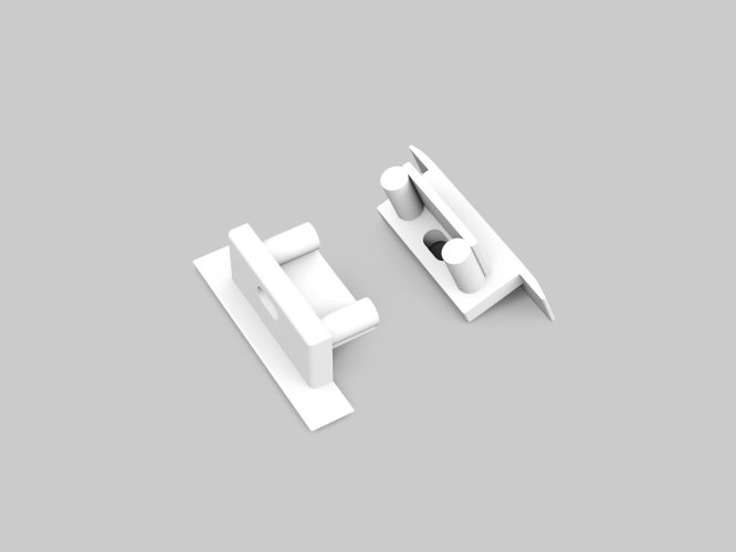 Difuzory a koncovky - BEGTIN12 koncovka SQ bílá s otvorem, C8970001 - foto 1