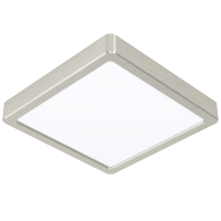 LED panely čtvercové - CCT přisazený LED panel FUEVA-Z, matný nikl, 16,5W, 220-240V, IP44, 210x210mm, 900115