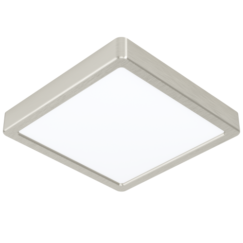 LED panely čtvercové - CCT přisazený LED panel FUEVA-Z, matný nikl, 16,5W, 220-240V, IP44, 210x210mm, 900115 - foto 1