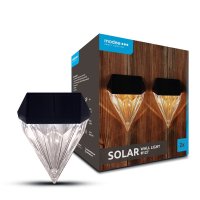 Solární - Modee Lighting LED solární solární nástěnná lampa, 3000K, IP44