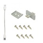 Přisazená - PN 1125-21-A AMON LED skříňkové svítidlo ploché ve stříbrné barvě s jednoduchým designem 3000K (rozšiřující svítidlo) - PAUL NEUHAUS - foto 5