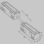 Lištové Magnetic Maytoni Exility - M TRA034CPC-42B-15-1 Flexispojka pro kolejnicový systém 48V DC plast černá Exility - MAYTONI - foto 5