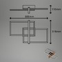 Hranatá - BRILO 3776015 LED stropní svítidlo, 50,5 cm, 33W, 3300lm černá - BRILONER - foto 5